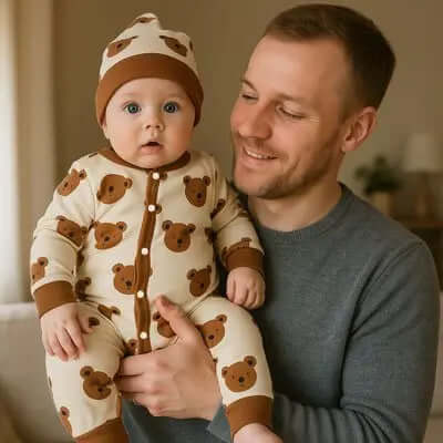 Barboteuse Bébé Confortable | DoudouCâlins Monde à maman