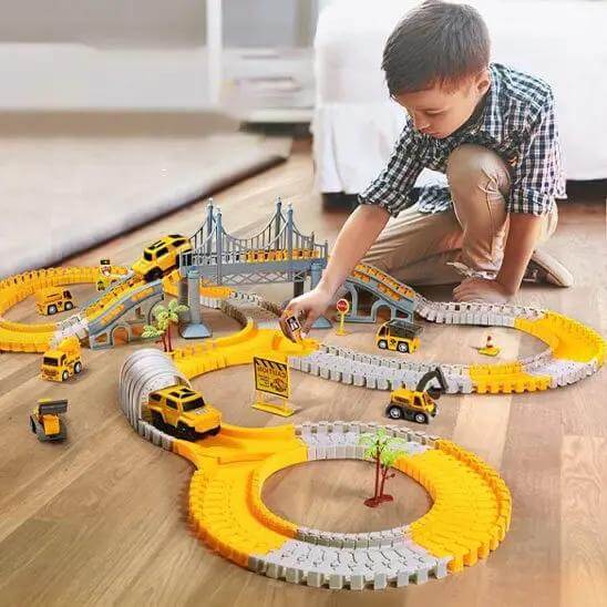 circuit voiture avec pont - Monde Ă maman