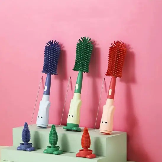 Goupillon biberon | Double Action Ergonomique Monde Ă  maman