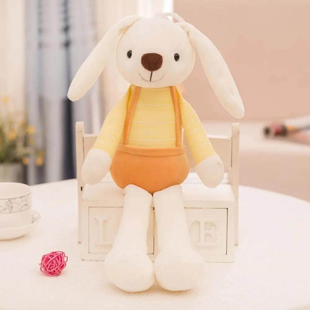 peluche lapin jaune