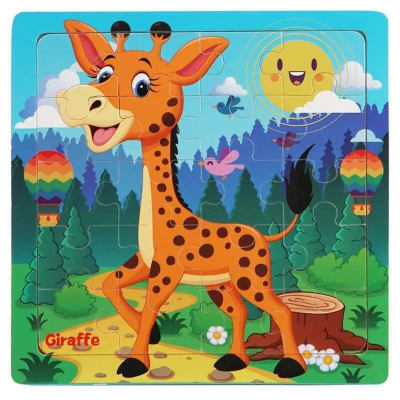 Puzzle en bois Giraffe - Monde à maman