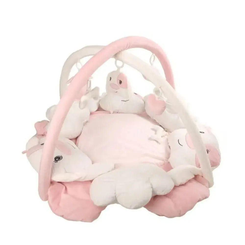 Tapis éveil bébé tout rose - monde à maman