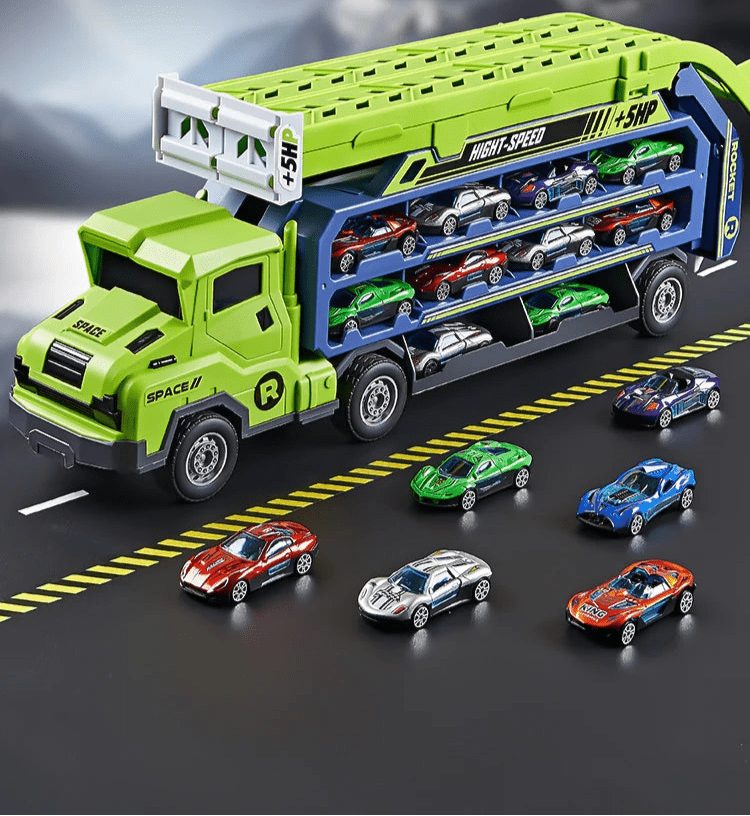 Camion avec piste de course - Monde à maman