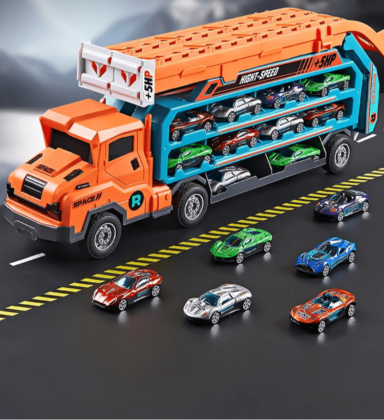 Camion avec piste de course - Monde à maman