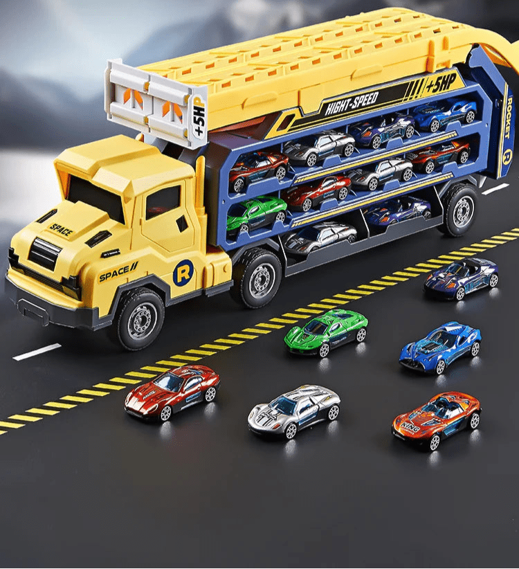 Camion avec piste de course - Monde à maman