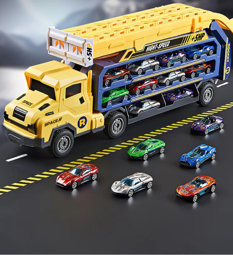 Camion avec piste de course