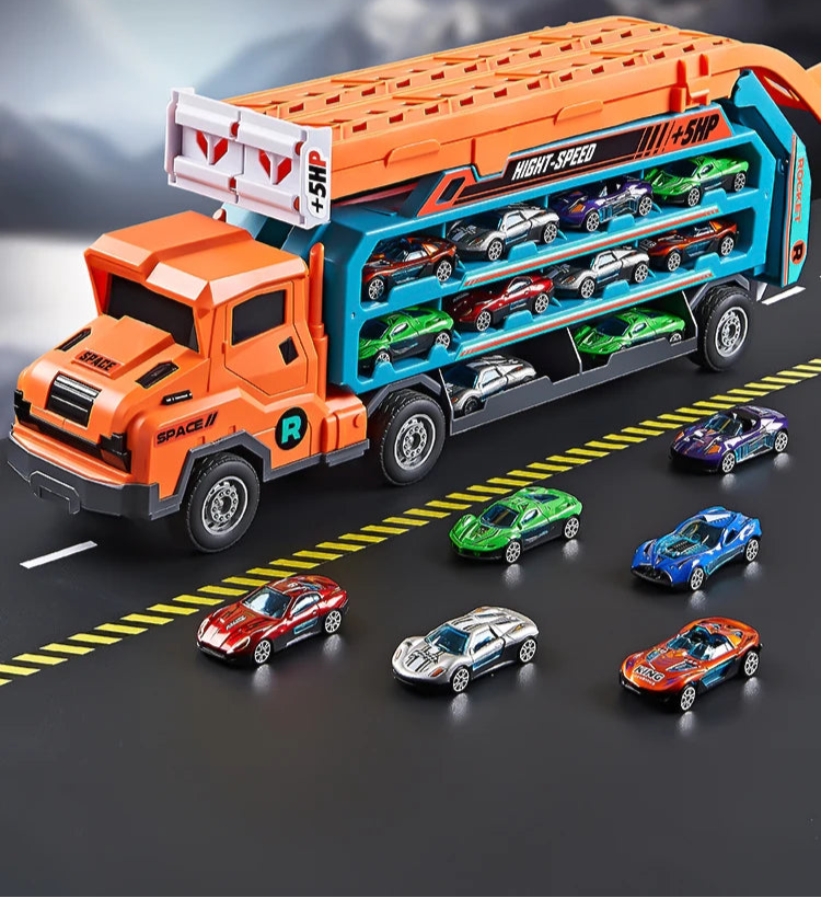 Camion avec piste de course