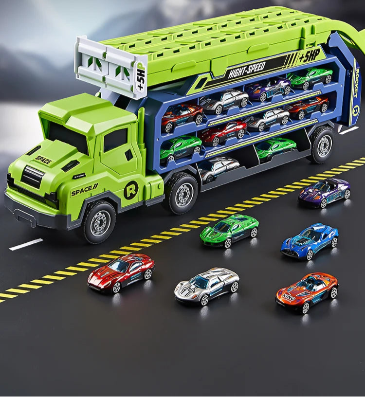 Camion avec piste de course