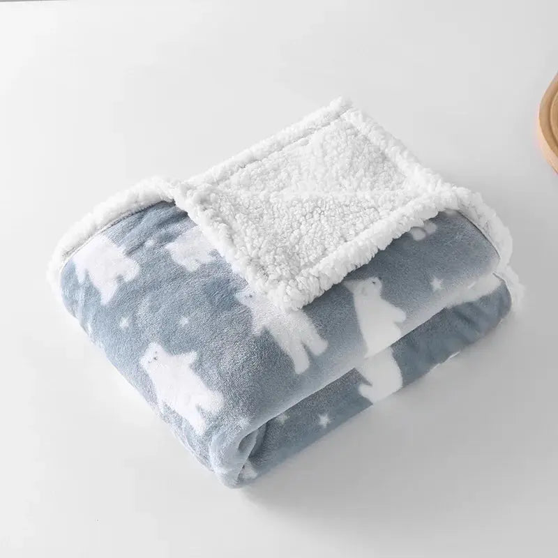 Couverture polaire pour bébé - Monde à maman