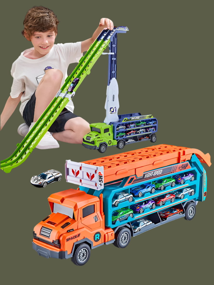 Camion avec piste de course