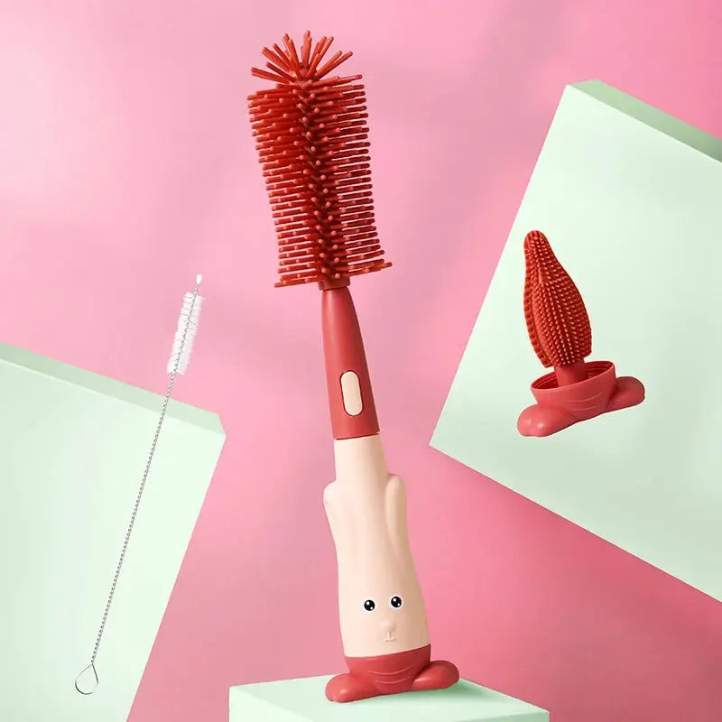 Goupillon biberon | Double Action Ergonomique Monde Ă  maman