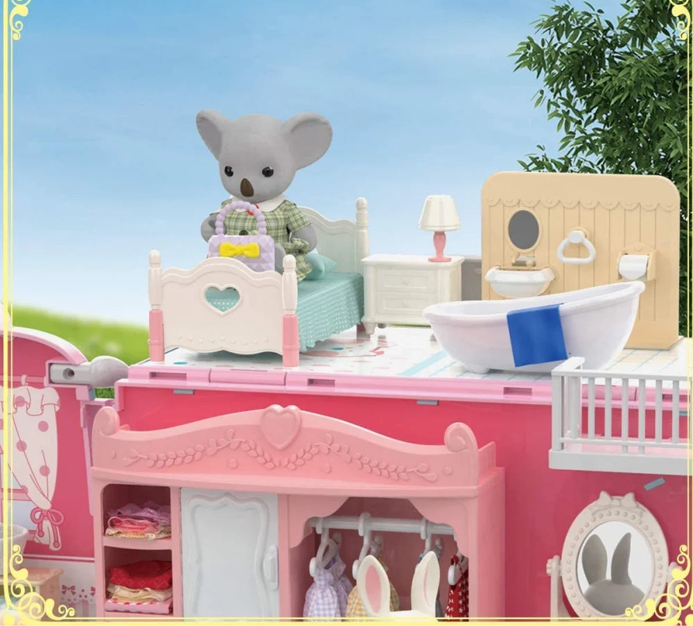 maison de poupée Koala avec chambre a coucher