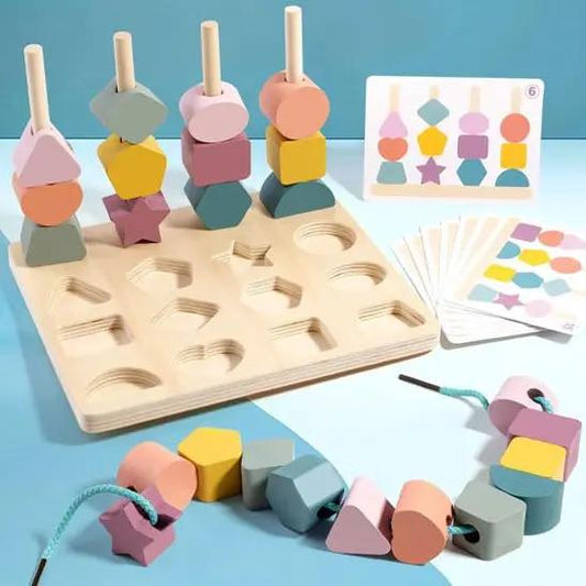 Puzzle en bois Éducatif - Monde à maman