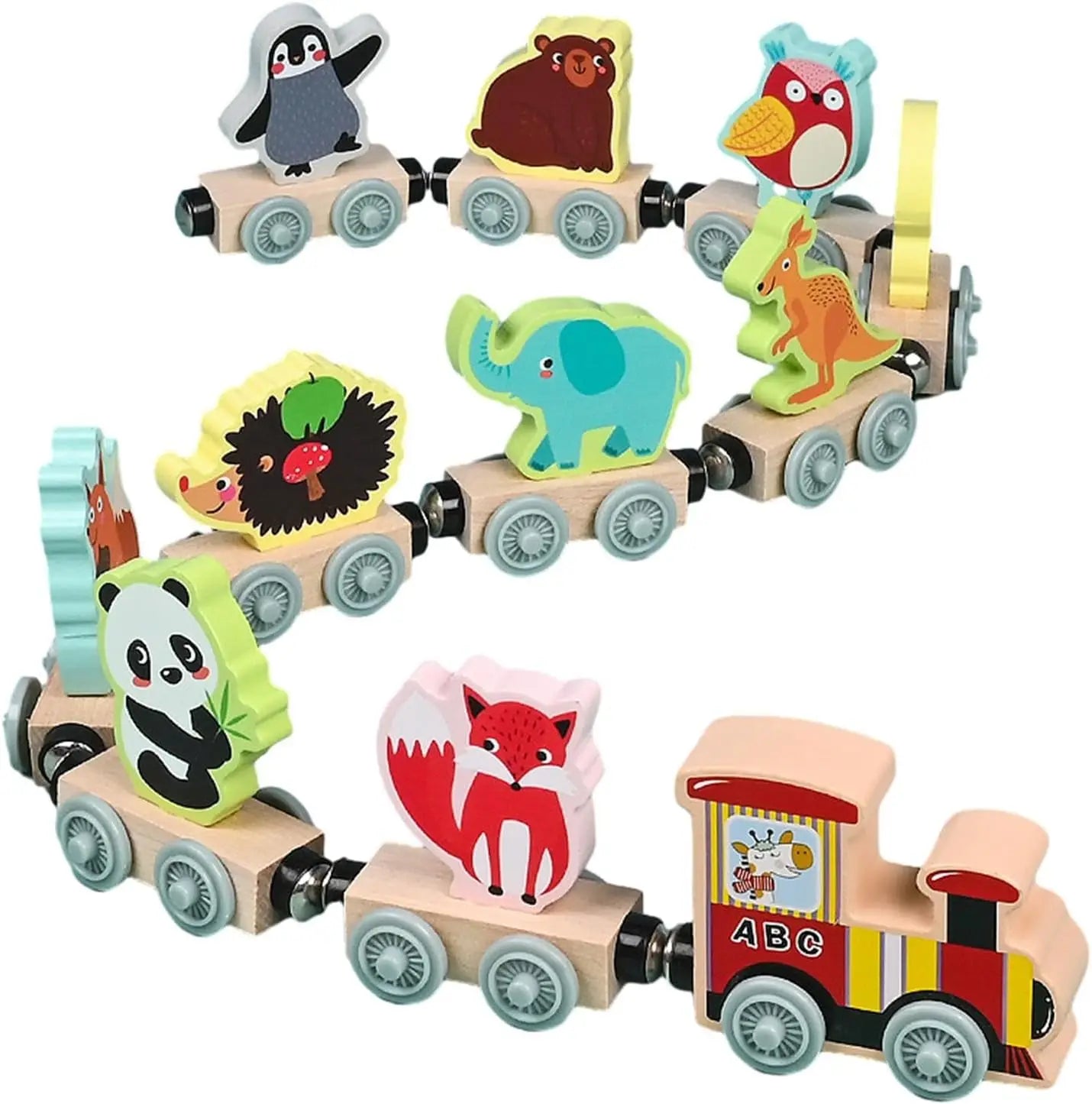 train magnétique avec animaux