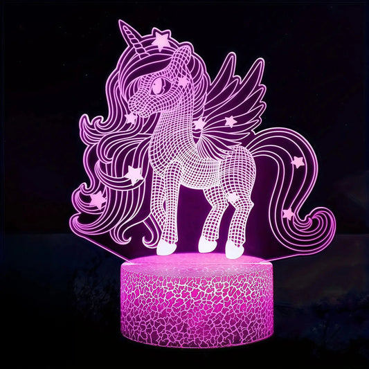 Veilleuse nuit licorne petite fille
