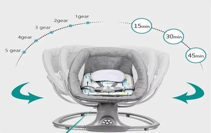 Balançoire électrique pour bébé - Monde à maman