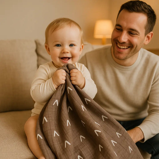 Couverture de bébé en mousseline de coton et bambou - Monde à maman
