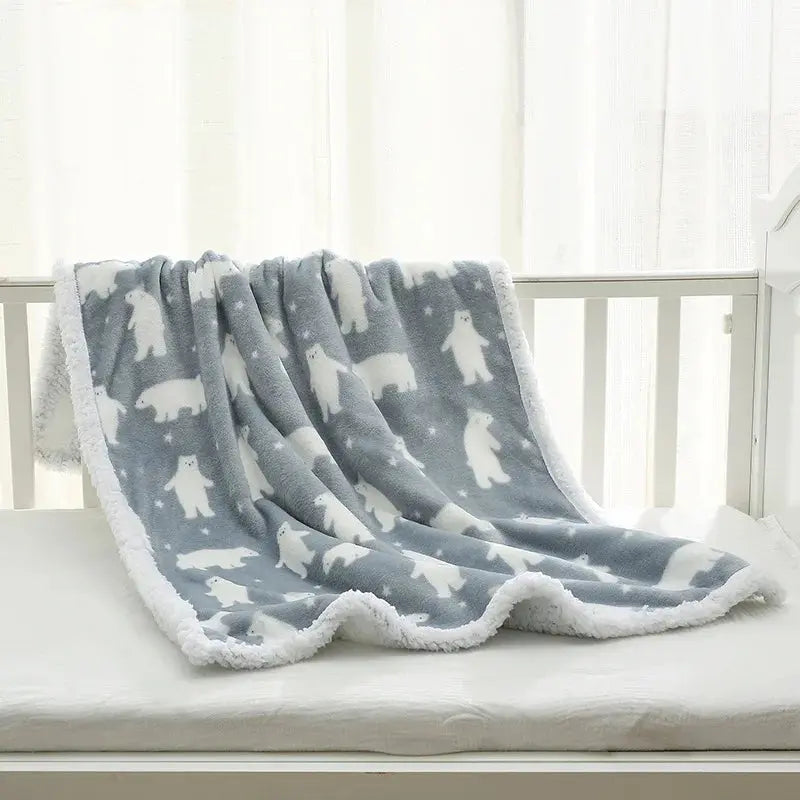 Couverture polaire pour bébé - Monde à maman