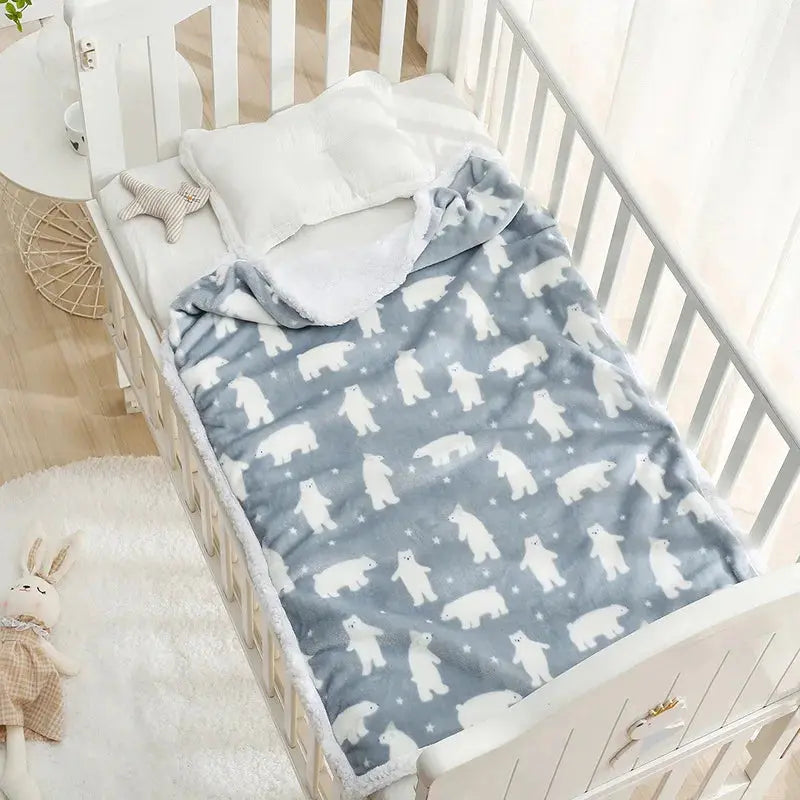 Couverture polaire pour bébé - Monde à maman