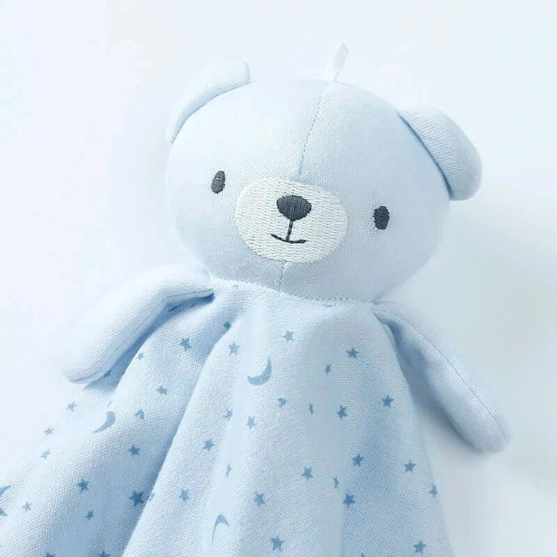 Doudou bébé bleu ciel - Monde à maman