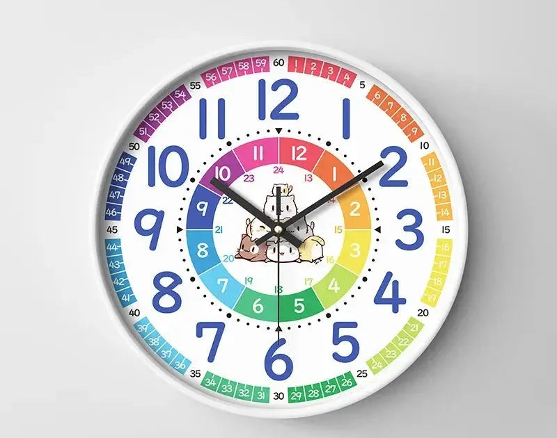 Horloge éducatif pour enfant - 8 pouces - Monde à maman
