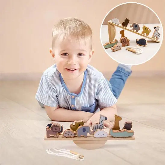 Jouet d'enfilage en bois - Monde à maman