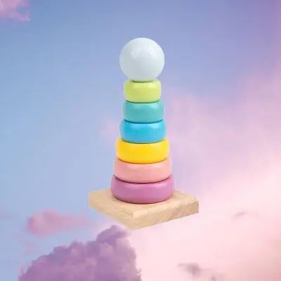 Jouet en Bois - WoodenToys™ - Tour Macaron - Monde à maman