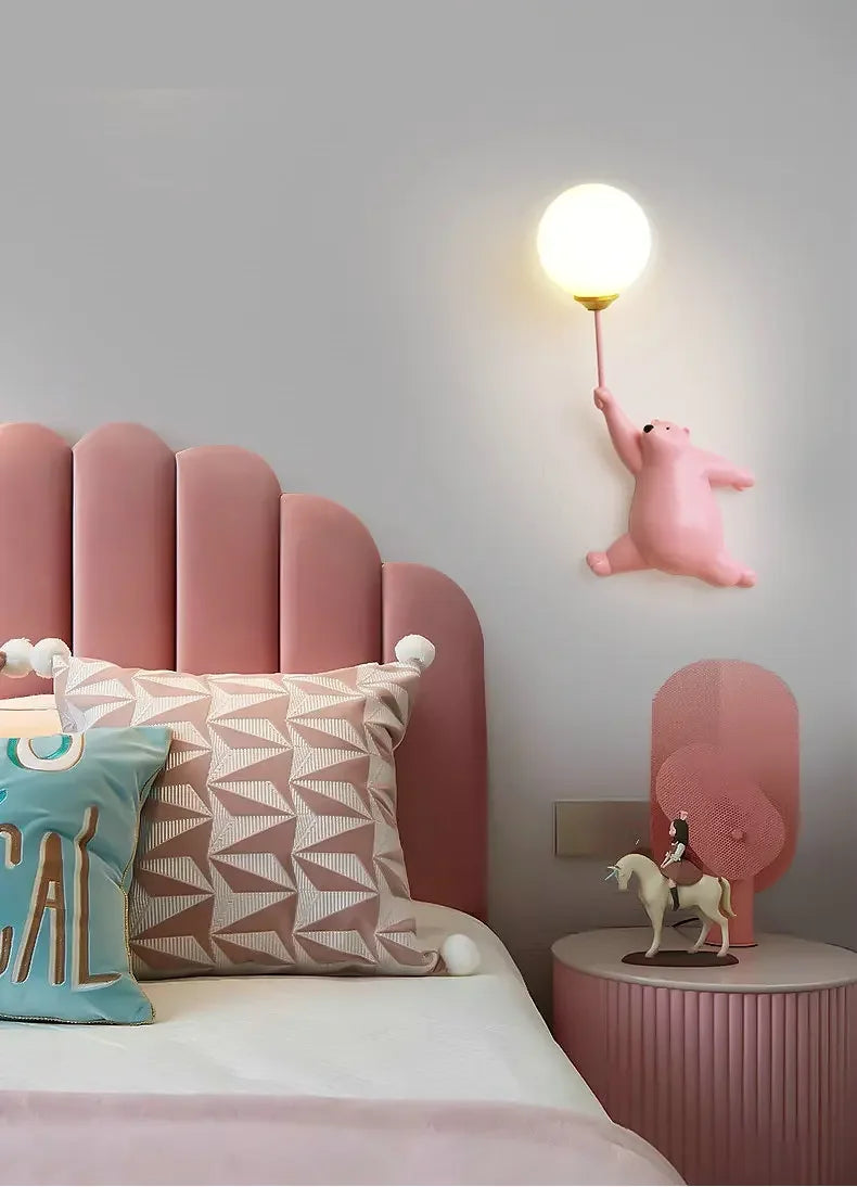 Lampe-Murale-enfant-rose-gauche