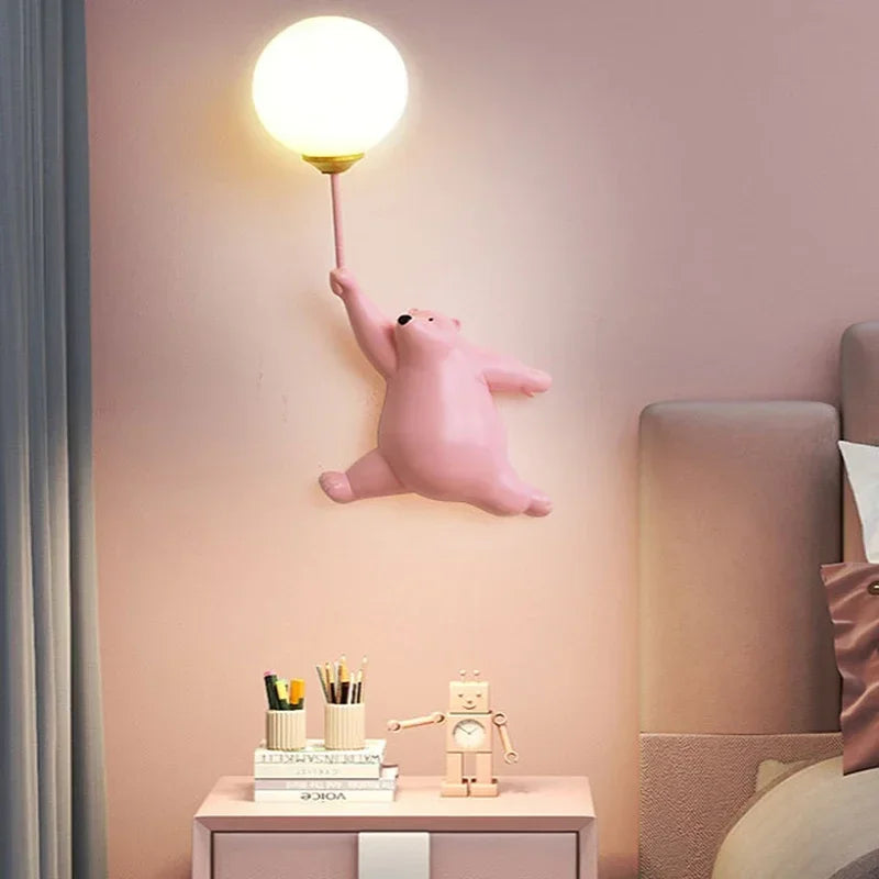 lampe-Murale-enfant-rose