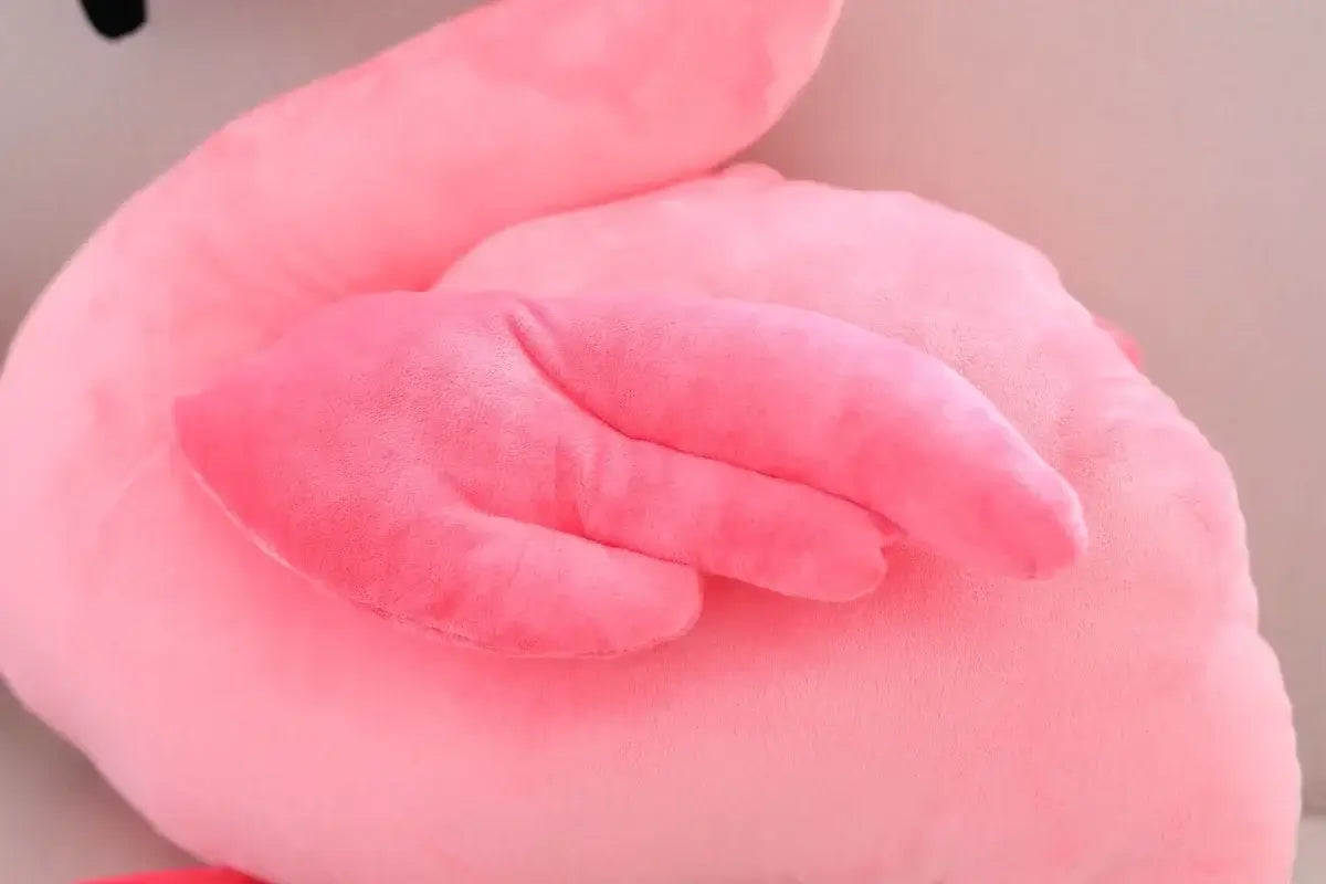 Peluche flamant rose douceur - Monde à maman