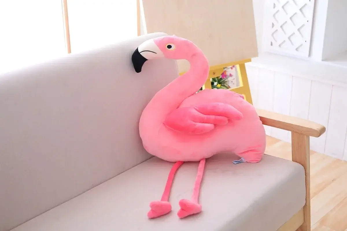 Peluche flamant rose pour fille - Monde à maman