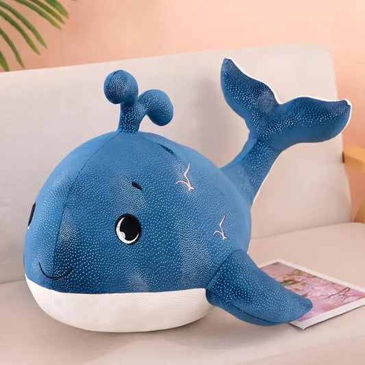 peluche baleine bleu - Monde à maman