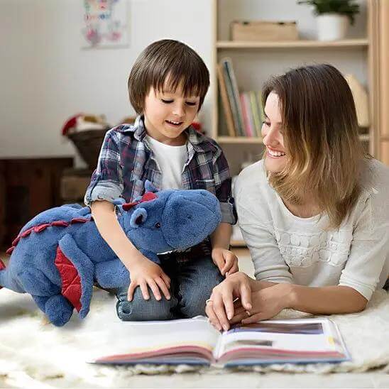 peluche dragon bleu - Monde à  maman