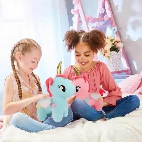 Peluche licrne pour petites filles - Monde à maman