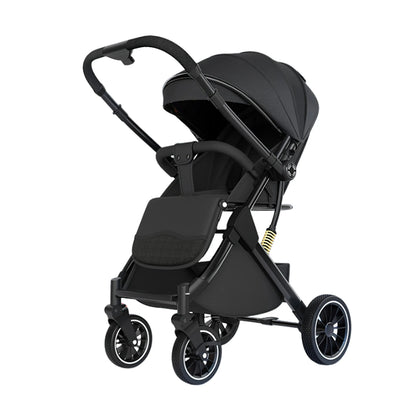 Poussette-compacte-deluxe-pour-bébé-noire-monde-a-maman