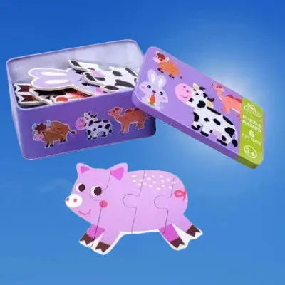 Puzzle Montessori - BabyPuzzle™ - Bétail - Monde à maman