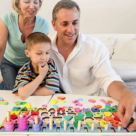 Puzzle - MontessoriToys™ - Formes et chiffres - Monde à maman