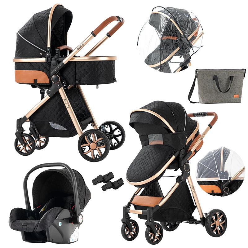 Ensemble de poussette et chaise pour la voiture pour bébé