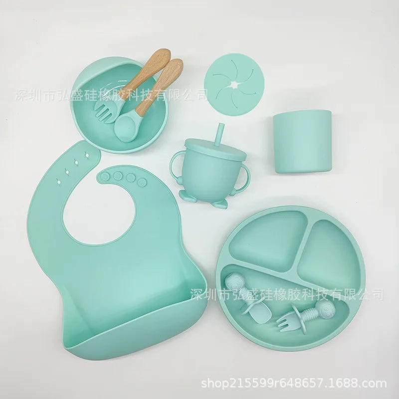 ensemble-repas-bébé-turquoise