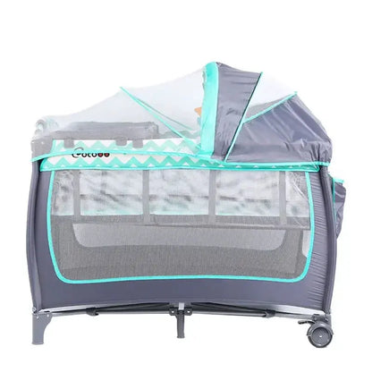Parc-pliable-bebe-turquoise-monde-a-maman