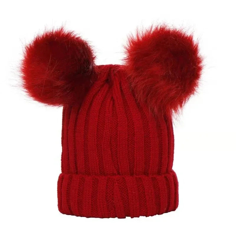 Tuque-a-a pompom-rouge