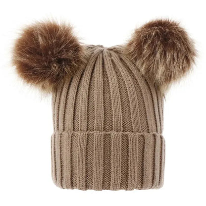 Tuque-a pompons-khaki-monde-a-maman