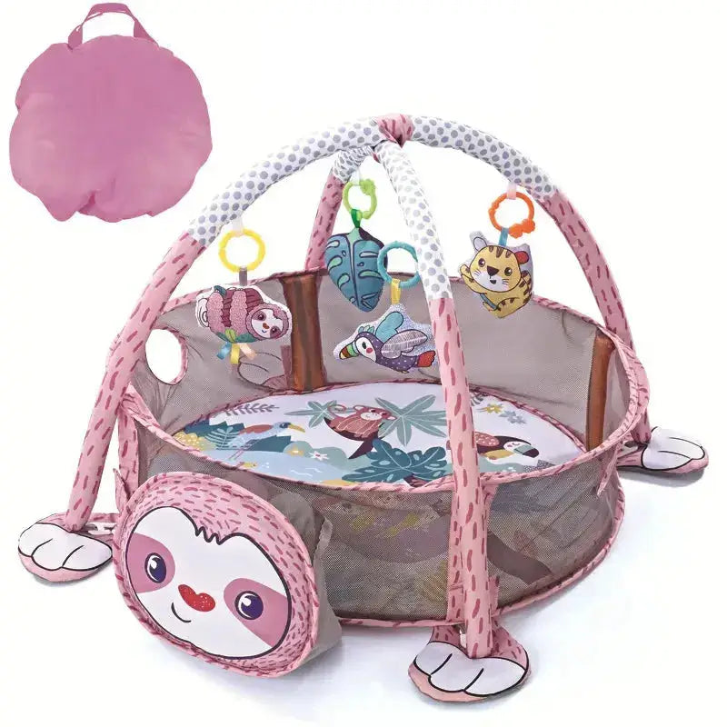 Tapis d'éveil avec animaux suspendus - Monde à maman