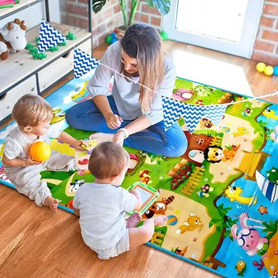 Tapis d'éveil coloré sensoriel | ÉveilBaby - Monde à maman