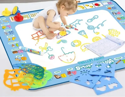 Tapis de coloriage - Doodle - avec stylos magiques - Monde à maman