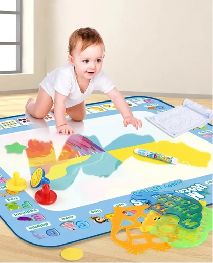 Tapis de coloriage - Doodle - avec stylos magiques - Monde à maman