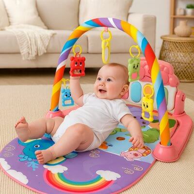 Tapis d'éveil sensoriel SensoryPlay bébé vue d'ensemble – Monde à maman