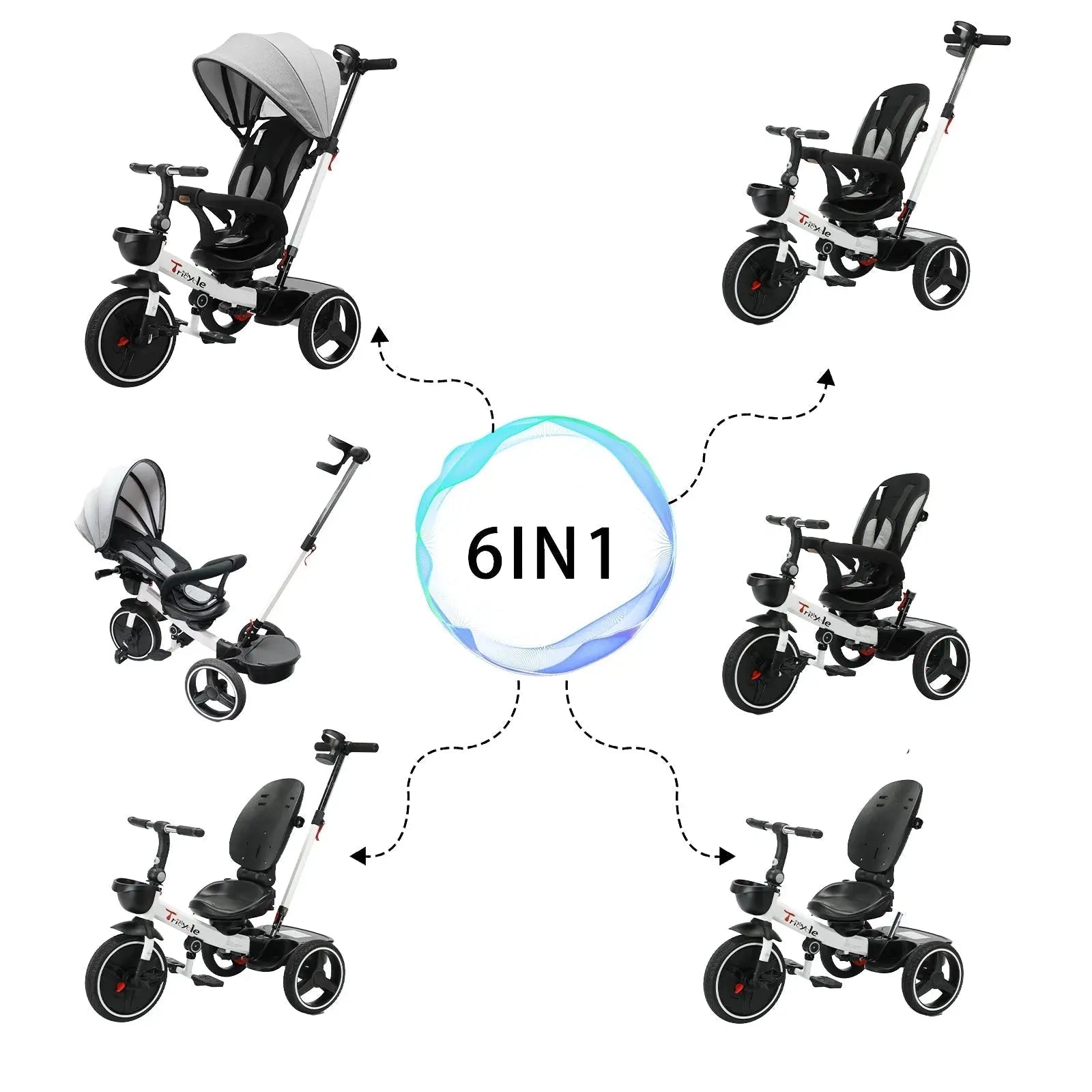 Tricycle, 6 en 1 - Monde à maman