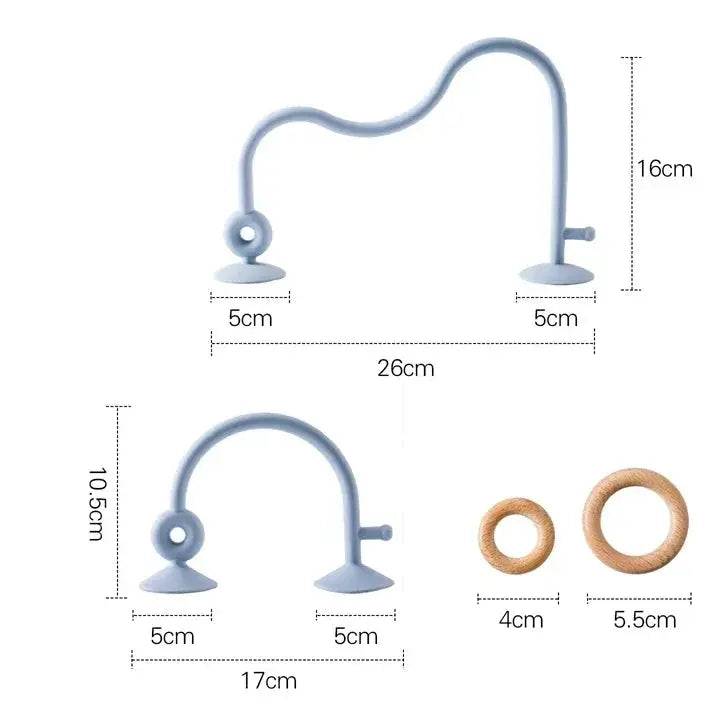 anneau dentition bébé bleu