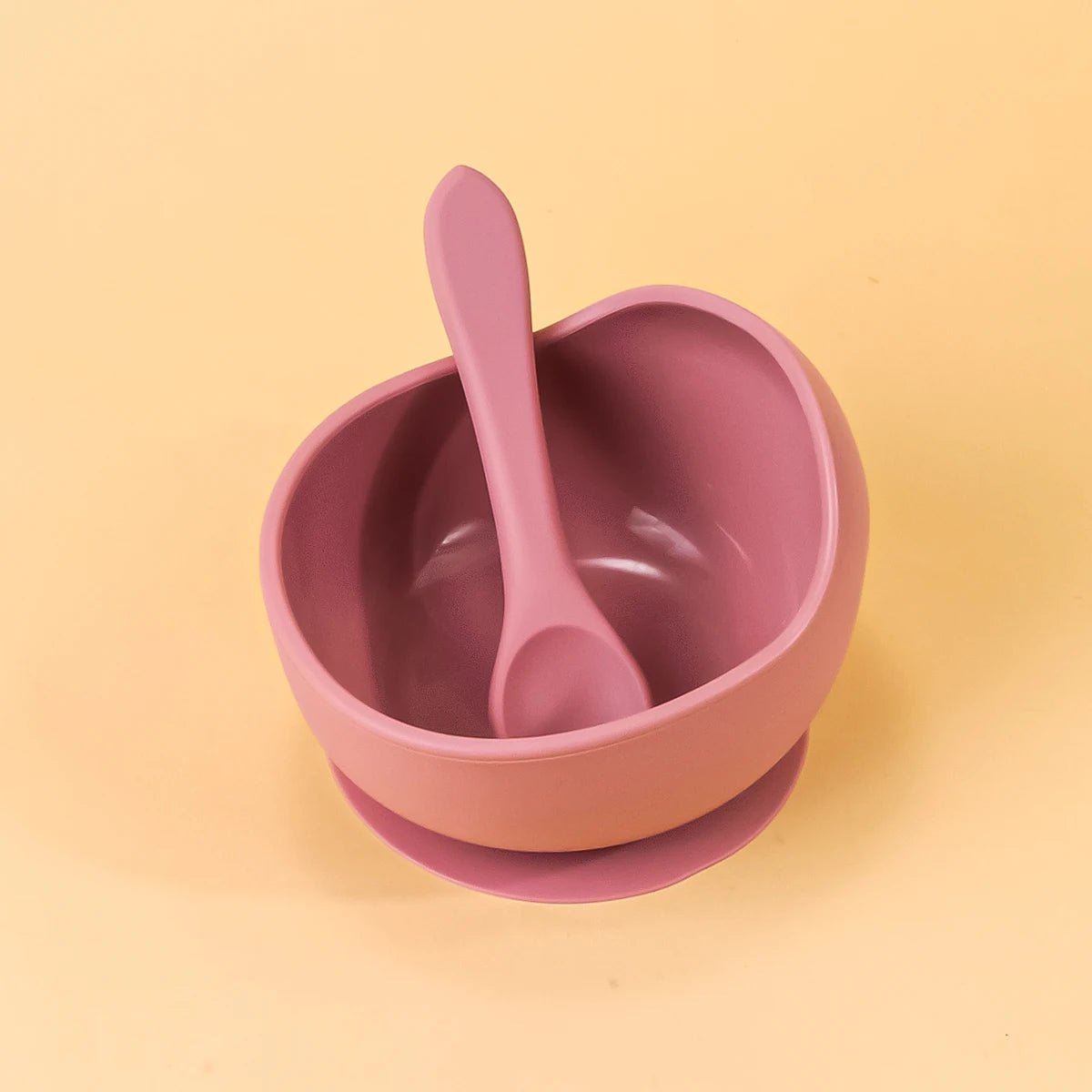 Bol-Silicone-bébé-rose-foncé-monde-a-maman